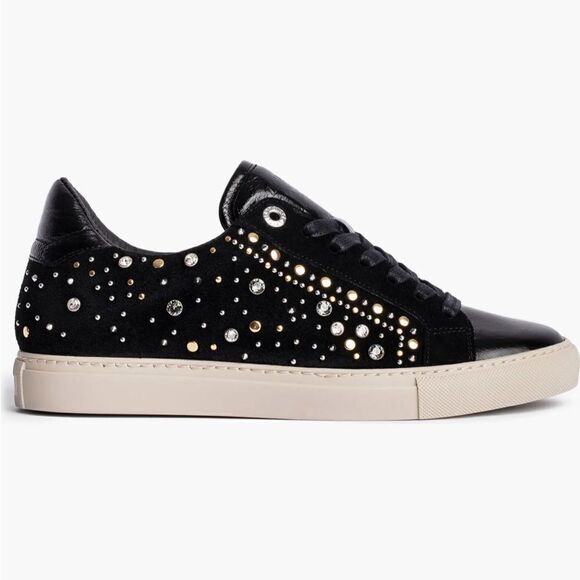 Zadig & Voltaire Zv1747 Bijou Women's  Sneakers Shoes Size 41/9.5-10 New - Picture 1 of 15